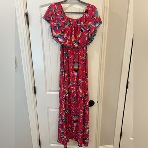 Judith March Tropical Maxi Dress - Size Small